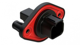 AT04-2P-PM11, Crimp Housing, Plug, 1 Rows, 2 Poles, Black, Amphenol