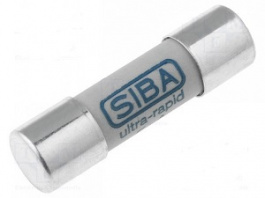 6003305.1, URZ aR AC 600 V 10x38мм Sem.Cond.Prot. Fuse-Link Cylindric 1A, Siba
