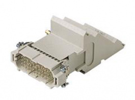 CTM 40 R, CT, 40 poles + earth, male insert, with male contacts, silver plated, ILME