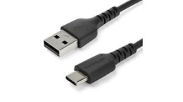 RUSB2AC1MB, Charging Cable USB-A Plug - USB-C Plug 1m Black, StarTech.com