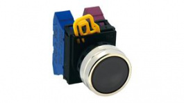 YW4B-M1B, Pushbutton Switch Actuator, Metal, Black, Momentary Function, IDEC