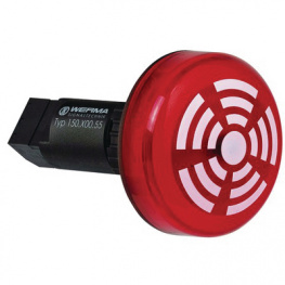 15010055, LED Buzzer Red, Buzzer / Continuous, 80 dB, WERMA Signaltechnik