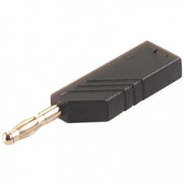 LAS N WS SCHWARZ / BLACK, Plug diam. 4 mm Black CAT I, SKS Kontakttechnik