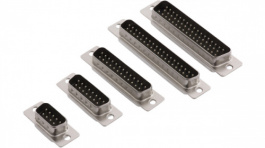 RND 205-00701, D-Sub Plug, Poles 15, Solder Cup / Solder Lug/Straight, RND Connect