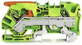 2106-1207, Ground Terminal, Cage Clamp, 2 Poles, 0.5 ... 10mm\x1a, Wago