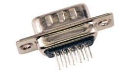 CT09-15P1, Plug D-Sub Connector, DE-15, Through Hole, FCT