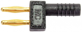 KS2-5,08L/1A/A, Shorting plug diam. 2 mm Black CAT I, Staubli (former Multi-Contact )