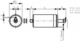 B25835-M1225-K7, AC power capacitor 2.2 uF 2100 VAC, TDK-Epcos