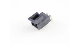 105313-1302, Nano-Fit 90° Header THT 2.50mm Single Row 2 Circuits 0.76um Gold Plating Black G, Molex