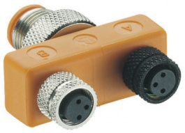 ASBS 2 M8, Distributor, 2-way M12-M8, Lumberg Automation (Belden brand)