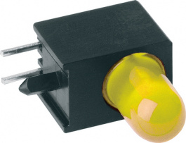 RTE5104Y, PCB LED 5 mm round yellow, Mentor