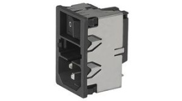 KM01.1105.11, Разъем: питания AC; гнездо; "папа"; 10А; 250ВAC; IEC 60320, Schurter