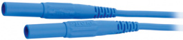 XMF-414 200CM BLUE, Safety test lead diam. 4 mm Blue 200 cm 1 mm2 CAT III, Staubli (former Multi-Contact )