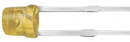 484-10UYT/S530-A3, LED 3 mm (T1) yellow, Everlight