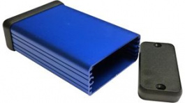 1455C802BU, Корпус: с панелью; 1455; Х:54мм; Y:80мм; Z:23мм; алюминий; синий, Hammond