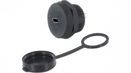 1310-1022-01, Гнездо; USB B micro; 1310; на панель, гайка сзади; THT; V: USB 2.0, Encitech Connectors