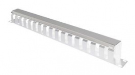 26.99.0301, Cable Management Panel for 19" Cabinets, 40 x 40mm, Metal, Grey, Value