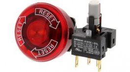 A165E-LS-24D-01, Emergency Stop Switch 1NC 250 VAC 3 A, Omron