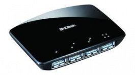 DUB-1340, 4x USB 3.0 Hub Black, D-Link