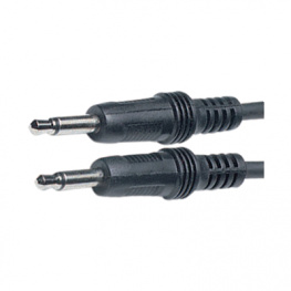 AC10-1,5M/BK-R, Audio cable mono jack 3.5 mm 1.5 m Black, ELFA производитель