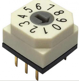 RND 210-00104, PCB coding switch BCD 3+3, RND Components