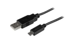 USBAUB2MBK, Charging Cable USB-A Plug - USB Micro-B Plug 2m USB 2.0 Black, StarTech.com
