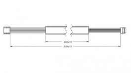 2JCIE-HARNESS-03, Cable Harness for Sensor Evaluation Board 500mm, Omron