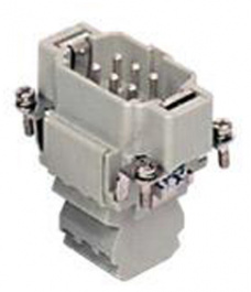 CSSM 06, CSS, 6 poles + earth, male insert, with male contacts, silver plated, ILME