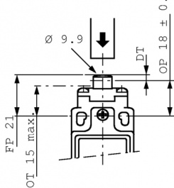 GLDC01B, Limit Switch, Plastic, 1 Break Contact (NC) / 1 Make Contact, Honeywell