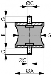 521571, Diabolo buffer element, Paulstra