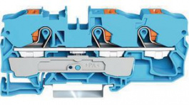 2210-1304, Feedthru Terminal, Cage Clamp, 3 Poles, 0.5 ... 16mm\x1a, Wago