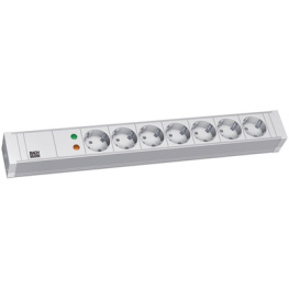 333.604, Outlet strip 7 Schuko - 2 m, Bachmann