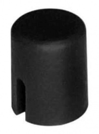 RND 210-00226, Cap black round 4.5x5.5 mm, RND Components