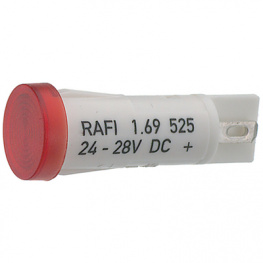 1.69.525.205/1300, LED Indicator red 24...28 VDC, RAFI
