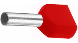 966144-4, Twin entry ferrule 1 mm2 red 15 mm, TE Connectivity