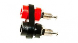 BU-P2269, Panel Mount Double Banana Jack 15A 1kV Nickel-Plated, MUELLER