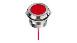 Q30Y5SXXR1AE, LED Indicator, Red, 30mm, 24V, Wire Lead, APEM