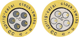 CELSI CLOCK CC 143/166 [10 шт], Термическая полоска 143...166 °C уп-ку=10 ST, Spirig