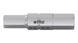 43865, Насадка; шестигранная; HEX 5мм,HEX 6мм; 10шт; двойная, Wiha