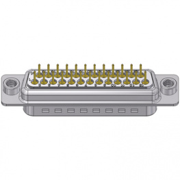 DTS25PY/2M85UN, D-Sub plug 25 Male Solder PCB THT/Straight, Deltron swiss