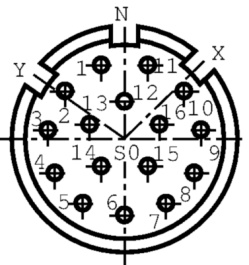 99 4624 00 16, Cable socket, 16-pin 623 Poles=16 Female, Binder