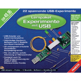 ISBN 978-3-645-65016-8, Experimenting with USB learning package, Franzis