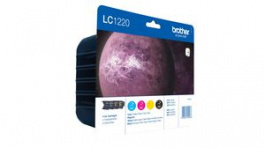 LC1220VALBPDR, Ink Cartridge, Black/Cyan/Magenta/Yellow, Sheets, Brother