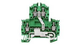 1041920000, PE Terminal, 800V, Screw, 4 Poles, 4mm\x1a, Green / Yellow, Weidmuller