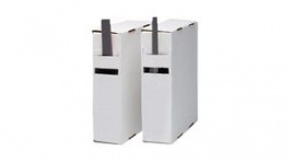 RND 465-00242 + RND 465-00250, Heat Shrinkable Tube Bundle 1.6/3.2mm 0.85/1.5mm 15m Black, RND Components