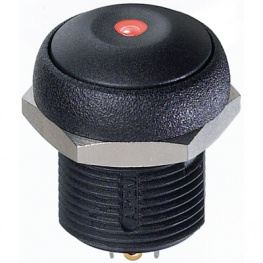 IRR3S422LOS, Push-button Switch Momentary function black, APEM