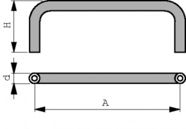 270.3, Bow handle, steel 120 mm, Mentor