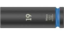 05004836001, Deep Hex Socket, 19mm, 1/2", Wera Tools