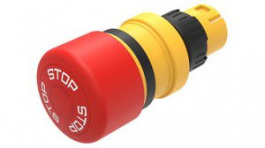 61-3440.4/2, Emergency Stop Switch Actuator, Red / Yellow, IP65, EAO