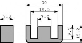 B66319-G-X187, E 30/7 core N87, TDK-Epcos